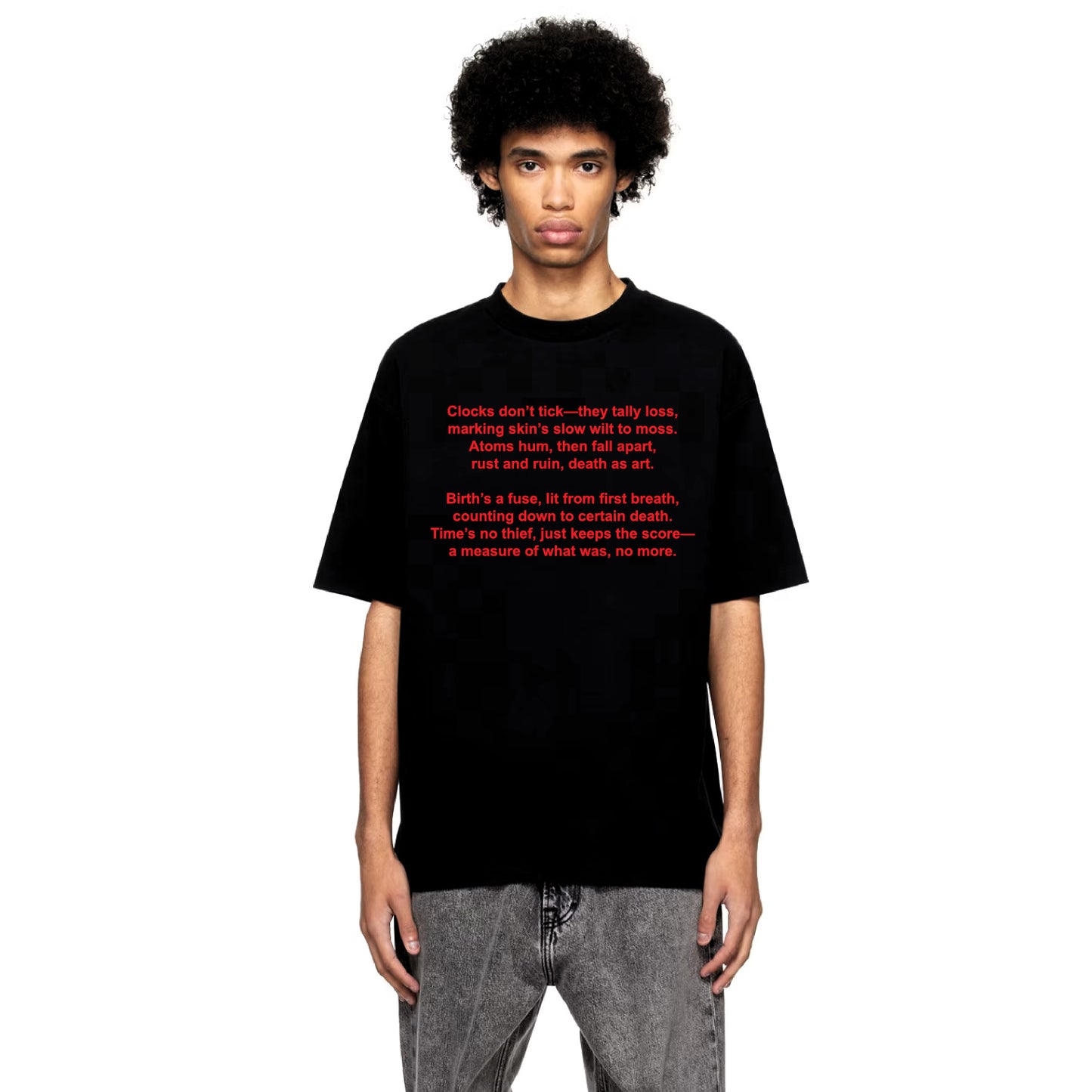 Clocks Tee Black
