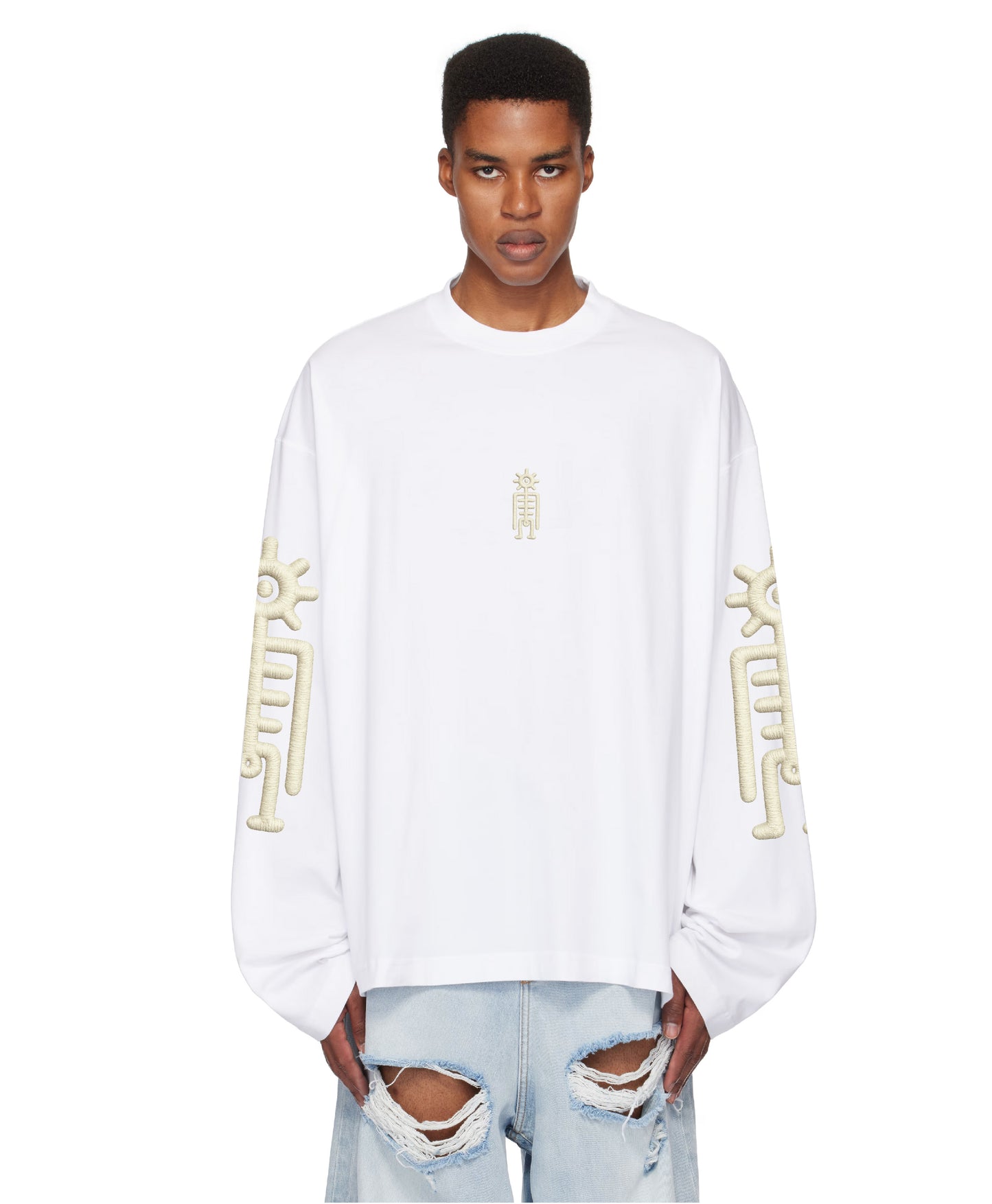 Tribe Visions Longsleeve White