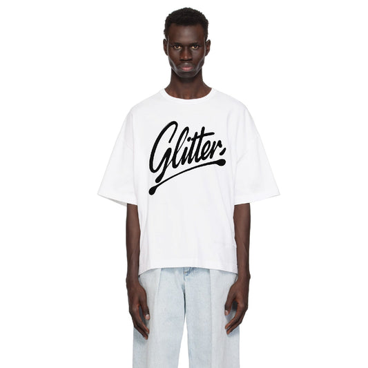 Glitter Tee White