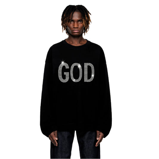 God Longsleeve Black