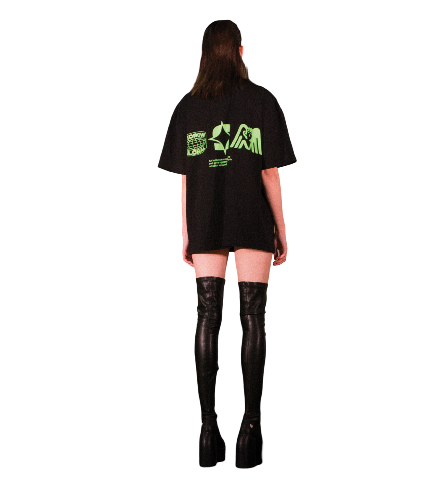 Neon Logos Tee Black