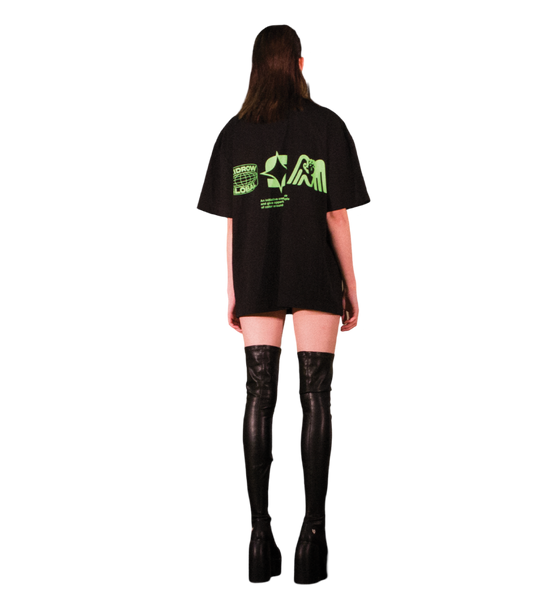 Neon Logos Tee Black