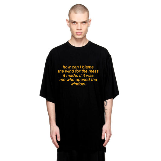 Open The Window Tee Black