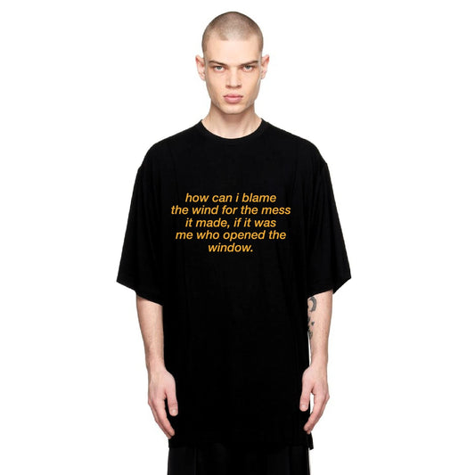 Open The Window Tee Black