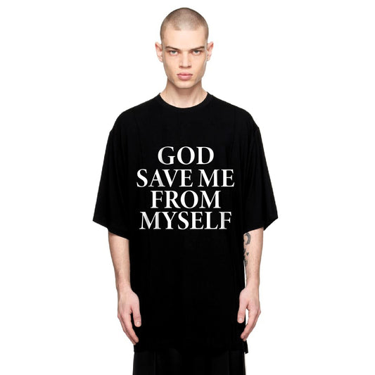 Save Me God Tee Black