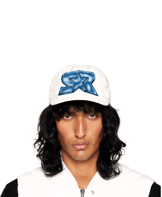 Silver Logo Hat White