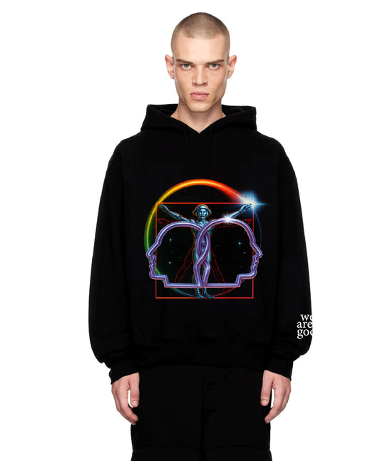 Stars Hoodie Black