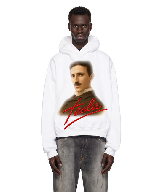 TESLA Hoodie White