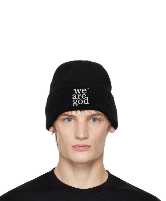 We are God Beanie Black