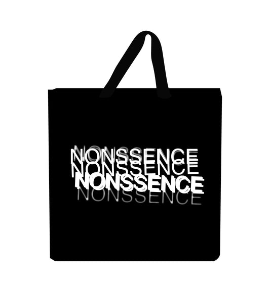 Blurred Tote Bag Black
